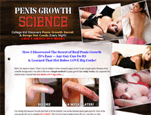 Tablet Screenshot of penisgrowthscience.com